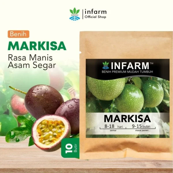 Benih Bibit Markisa Ungu Super Berkualitas – Isi 10 Biji | Infarm Seed Original