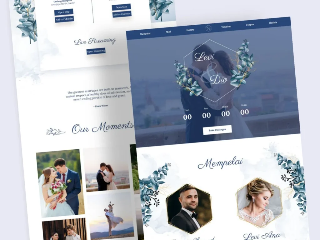 Website Undangan Tema Flora 2