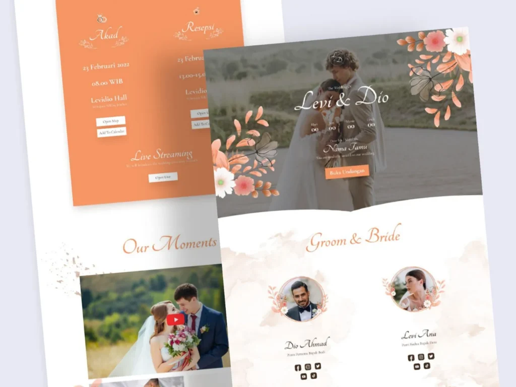 Website Undangan Tema Flora 3