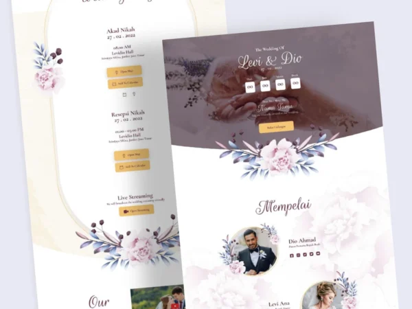 Website Undangan Tema Flora 4